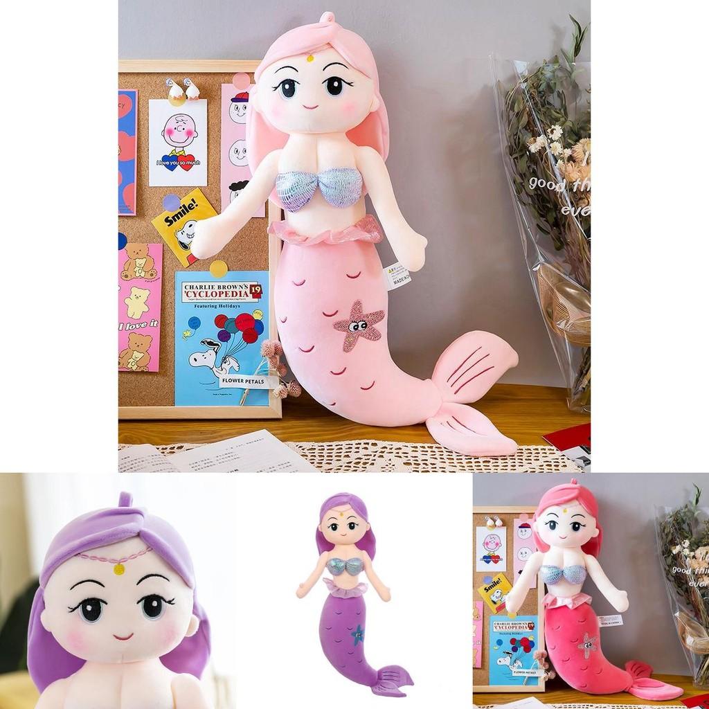Adorable Mermaid Stuffed Plush Doll Soft Toy Perfect For Girls Birthday Gifts