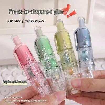 Press-activated Transparent Double-sided Adhesive Tape - Residue-free Student Hand Account Sticker Glue Pen