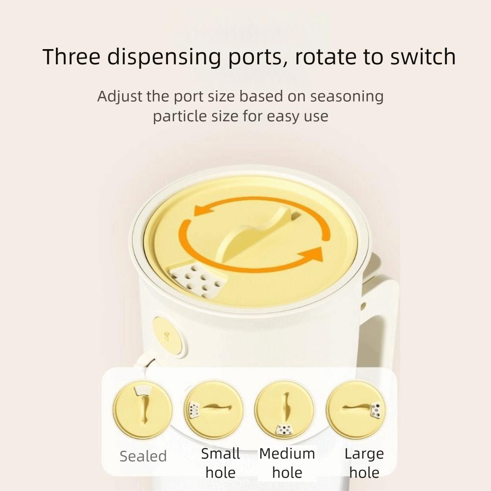 Quantitative Control 2 In 1 Salt Container 0.5g Glass Seasoning Box  for Sugar Salt