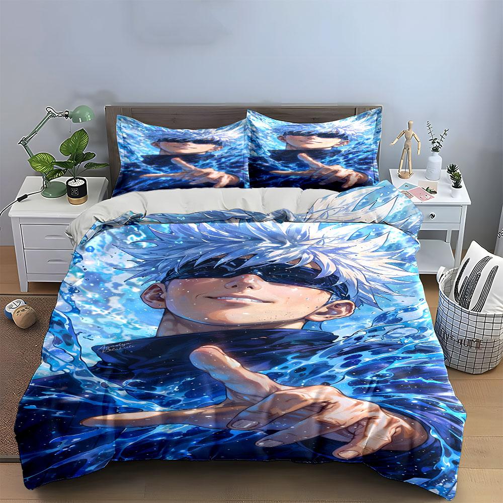 Character with White Hair. Bedding Sets Duvet Cover Sets Duvet Covers Pillowcases(1 * Duvet Cover 2 * Pillowcases Without Duvet Insert)
