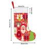 Christmas Decoration Fireplace Hanging stockingChristmas Stockings 1pc 45.72 Cm, Christmas Festive Tree Snowfl