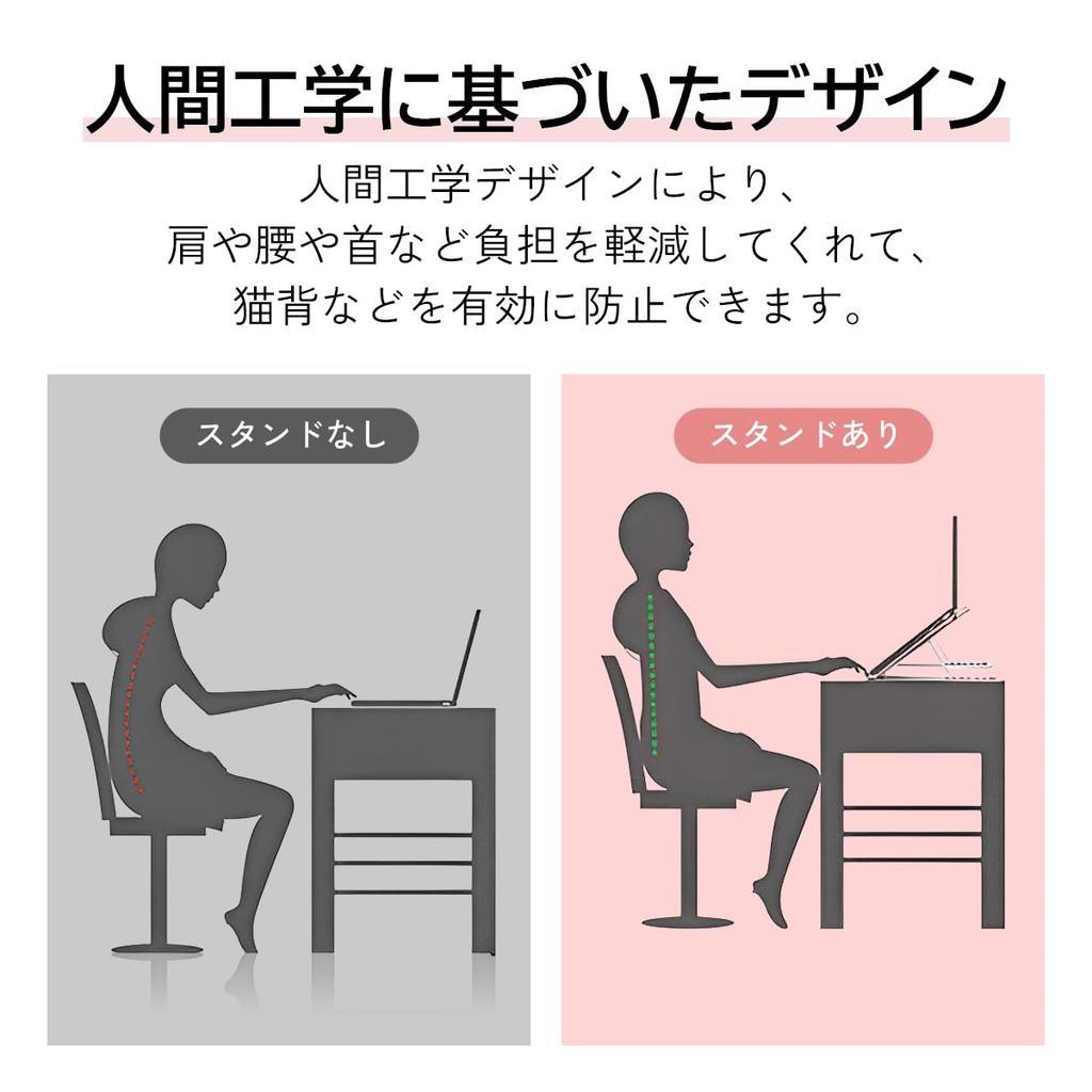 Ailiss Pro Laptop Aluminium 7 Höhenwinkel PC Kompatibel mit PC und Mac Ständer, Faltbar, Legierung, & Verstellbar, Rutschfest, Ständer, (Silber)