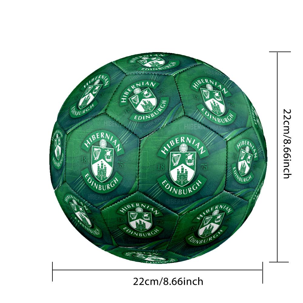 Hibernian FC Size 5 Standard Football Durable Training Match Soccer Ball for Adult Outdoor Sports