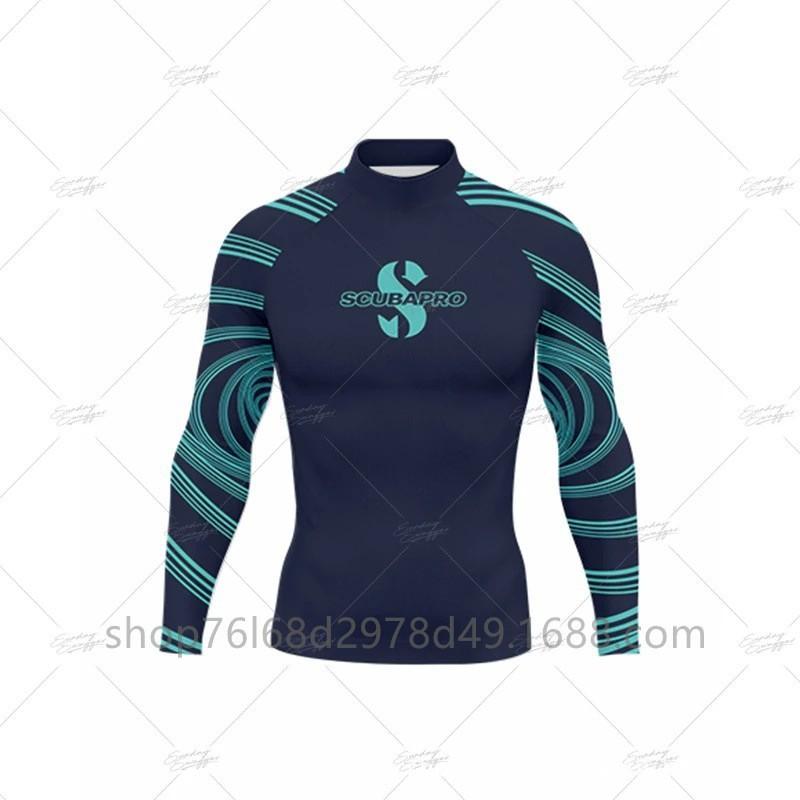 SCUBA Surfing Wear Outdoor Sunscreen Snorkeling Swimwear Long-sleeved Split Top Quick-drying Diving Suit Support