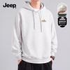 Jeep Men's Loose Fit Heavyweight Hooded Sweatshirt