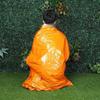 Portable Windproof Thermal Blanket: Emergency Earthquake, Cold Protection, Gold/Silver PET Survival Blanket