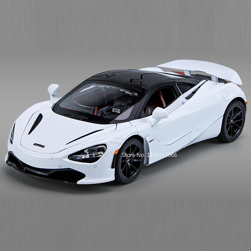 1:24 P1 720S Sports Supercar Models Toys Alloy Diecast Wheel Pull Back Miniature Sports Cars Doors Opened Car Birthday Gifts