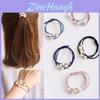 Korean Version Of The Three-strength Rubber Band High-elastic Pearl Head Rope For Women And Girls