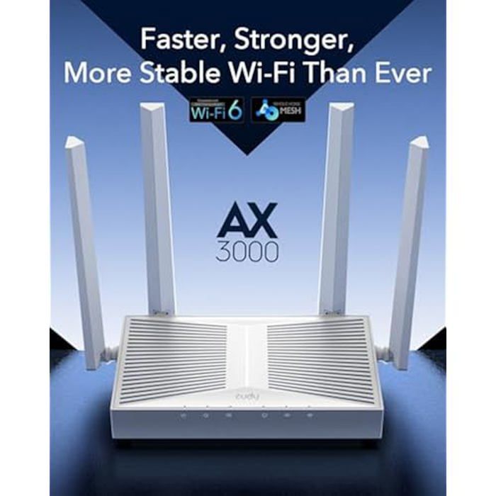 Routeur Wi-Fi 6 - CUDY - WR3000E - AX3000 - Double bande - MU-MIMO - OFDMA