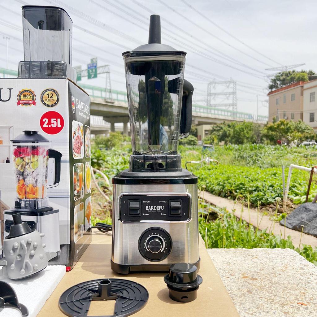 High-Speed Stainless Steel 6-in-1 Blender Juicer and Meat Grinder for North America & Europe