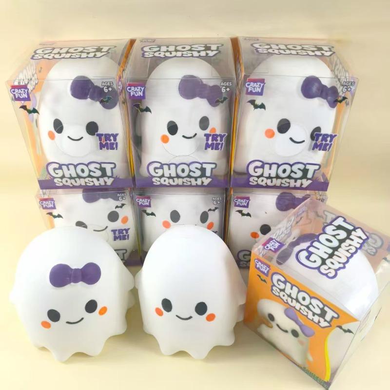 Large Ghost Pinch Music Slow Rebound Decompression Toy TPR Decompression Artifact Halloween