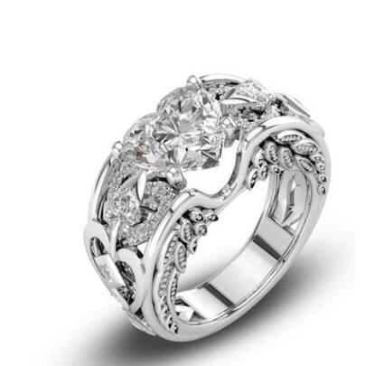 Classic 5 Color Authentic 925 Silver Ring Multicolor Love Heart Zircon Ring Wedding Jewelry Gift for Mother Anel Bijoux