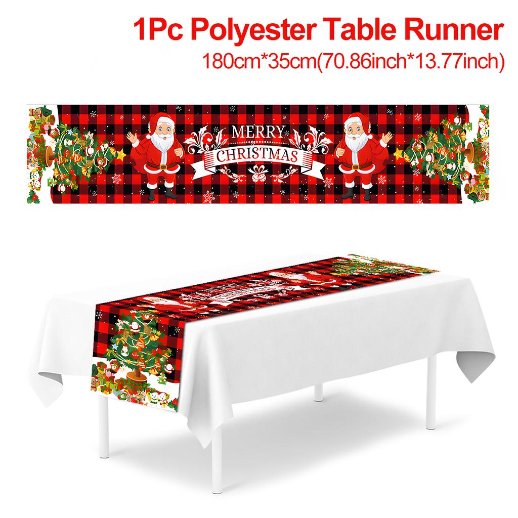 Merry Christmas Santa Claus Table Runner 2025 Christmas Decoration For Home Xmas Gifts Cristmas Gifts Navidad Natal New Year
