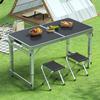 Portable Aluminum Folding Table - Multifunctional Dining, Study, or Outdoor Use