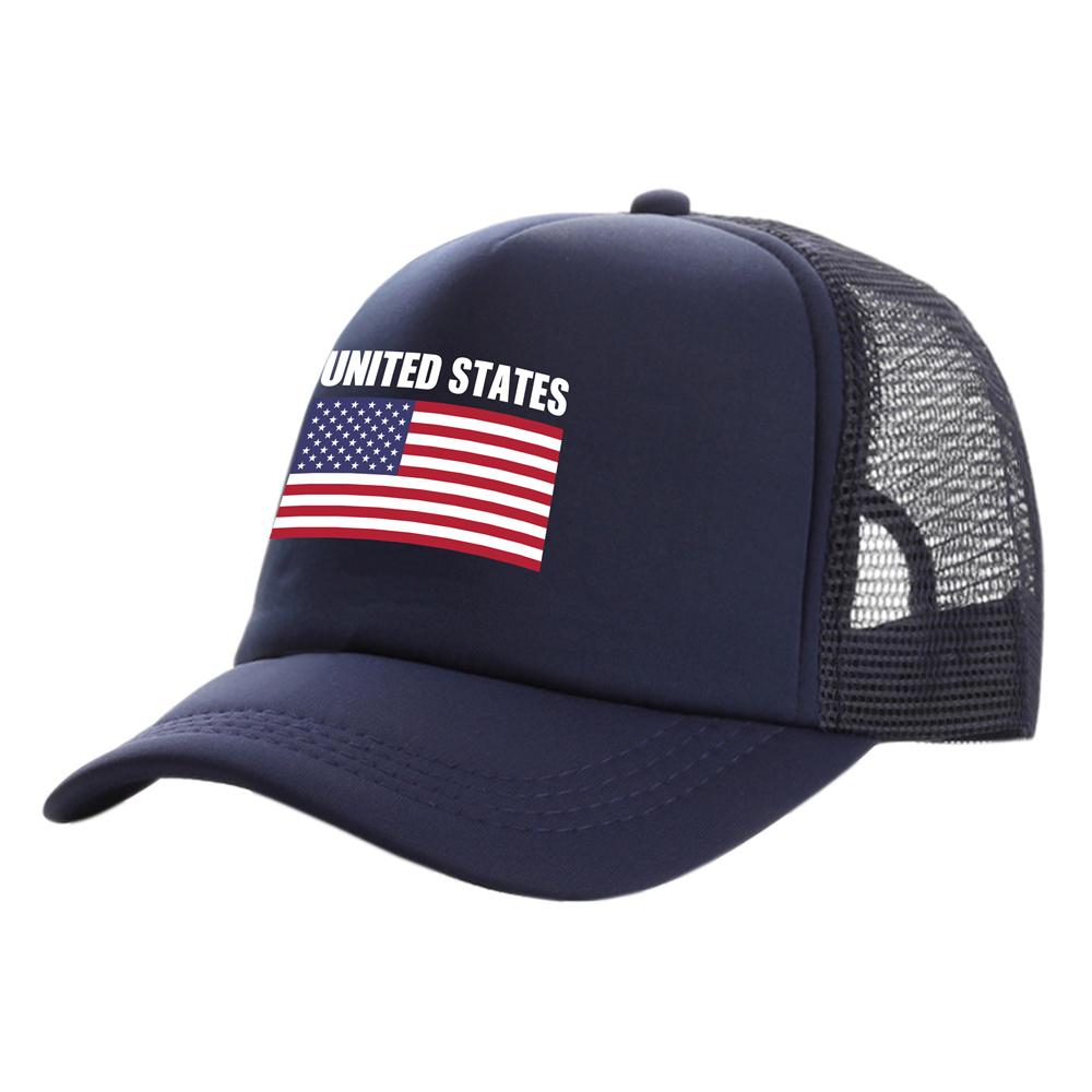 

США Кепка-дальнобійник унісекс Cool US USA American Hat Baseball Cap Cool Summer Unisex Mesh Net Caps