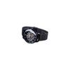 Forsining Men's Minimalist Retro Design Skeleton Watch Black with Transparent Business Mesh Band