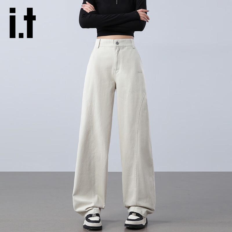 

izzueit Women s High-Waist Loose Wide-Leg Cotton Pants XL