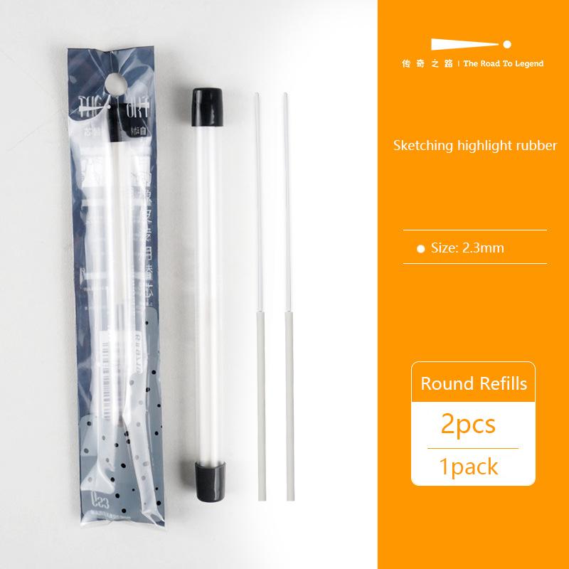 Retractable Click Mechanical Eraser Pen Style Push Rubber High Precision Stationery for Kids Students Artist Painting Writing