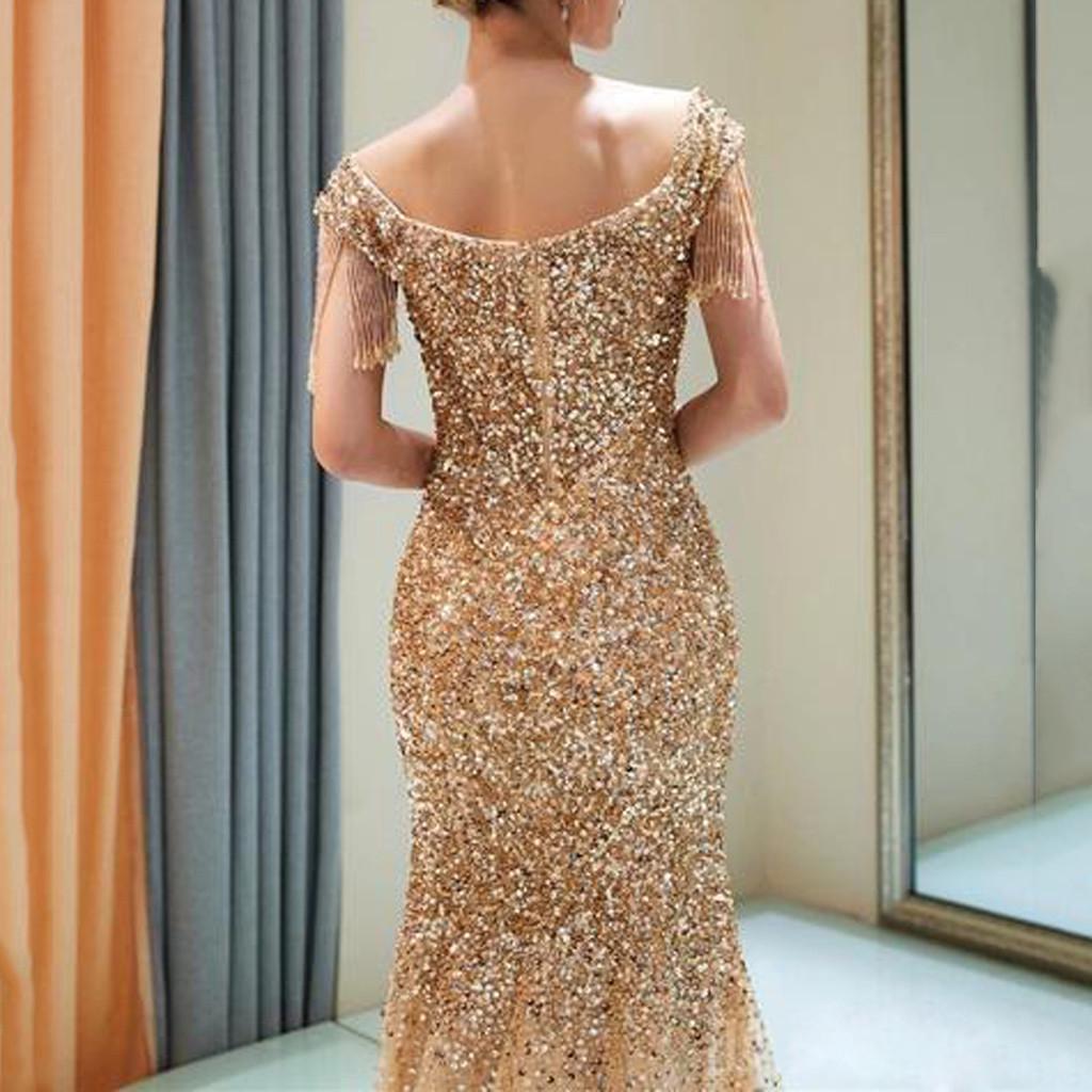Women Sexy Showback Sexy Deep V Sleeveless Neckless Dress Long Dress