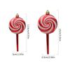 Christmas Tree Decorations Candy Ornaments Pack of 4 Lollipop Hanging Ornaments for Festivals