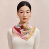 Wanshili 63cm Mulberry Silk Square Scarf for Women
