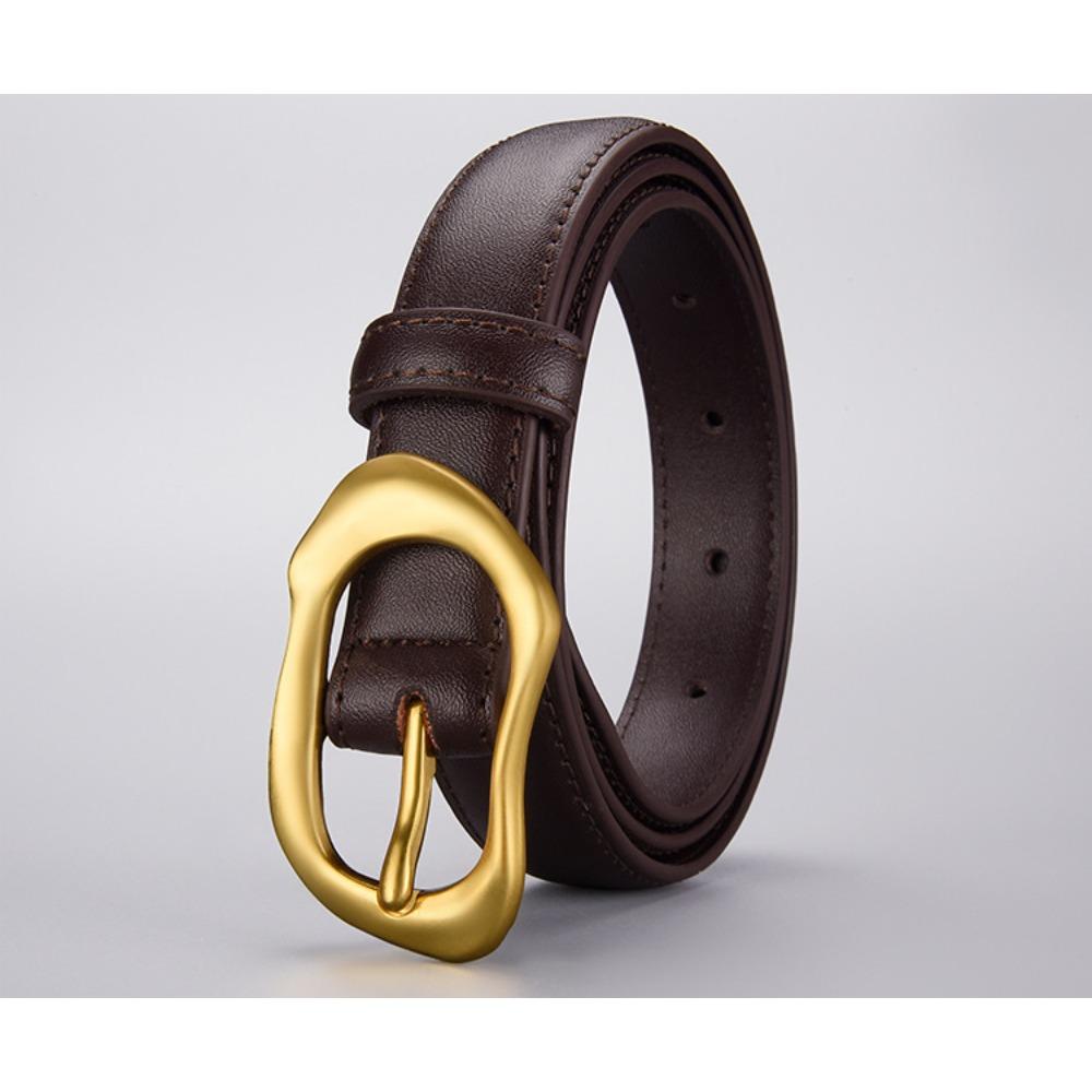 Pin Buckle Belt for Women, Versatile Belt for European and American Skirts, Simple Accessory Belt Belt