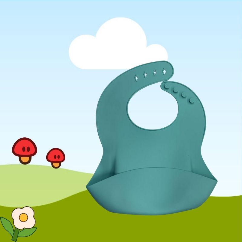 New Food-Grade Silicone 3D Bib: Waterproof & Oil-Proof for Children