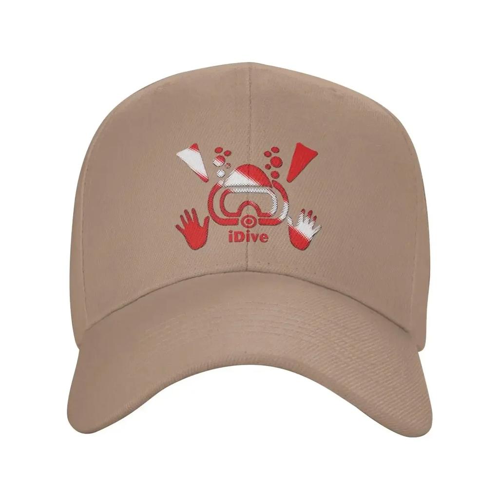 Custom Classic IDive Dive Flag Scuba Diving Baseball Cap Unisex Women Adjustable Unisex Diver Dad Hat Outdoor Sun Hat