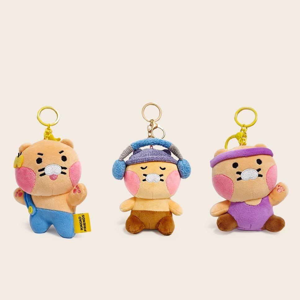 Friends Kakao Choonsik Listening To Music And Sports Plush Toy Pendant Keychain