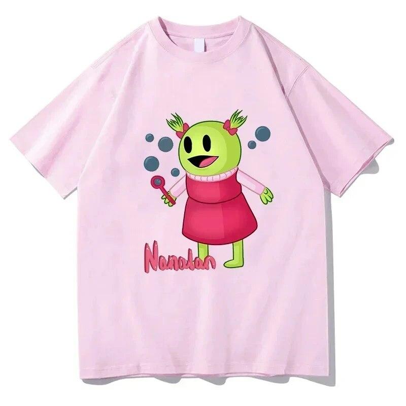 Summer 100% Cotton Tshirts Male/female Casual T-shirts Nanalan Graphic Print T Shirts Fashion Short Sleeve Tees O-neck Tshirts