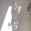 High Quality Eco-Friendly Handmade Polished Crystal Sun Catcher Ball Shape 35-40cm Feng Shui Hanging Wind Chime Window
