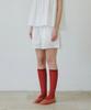 Mais Lace Trimming Banding Shorts / White
