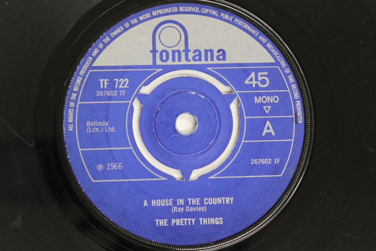 

7inch Record PRETTY THINGS A House In The Country TF722 Fontana 1966 UK Rock Used