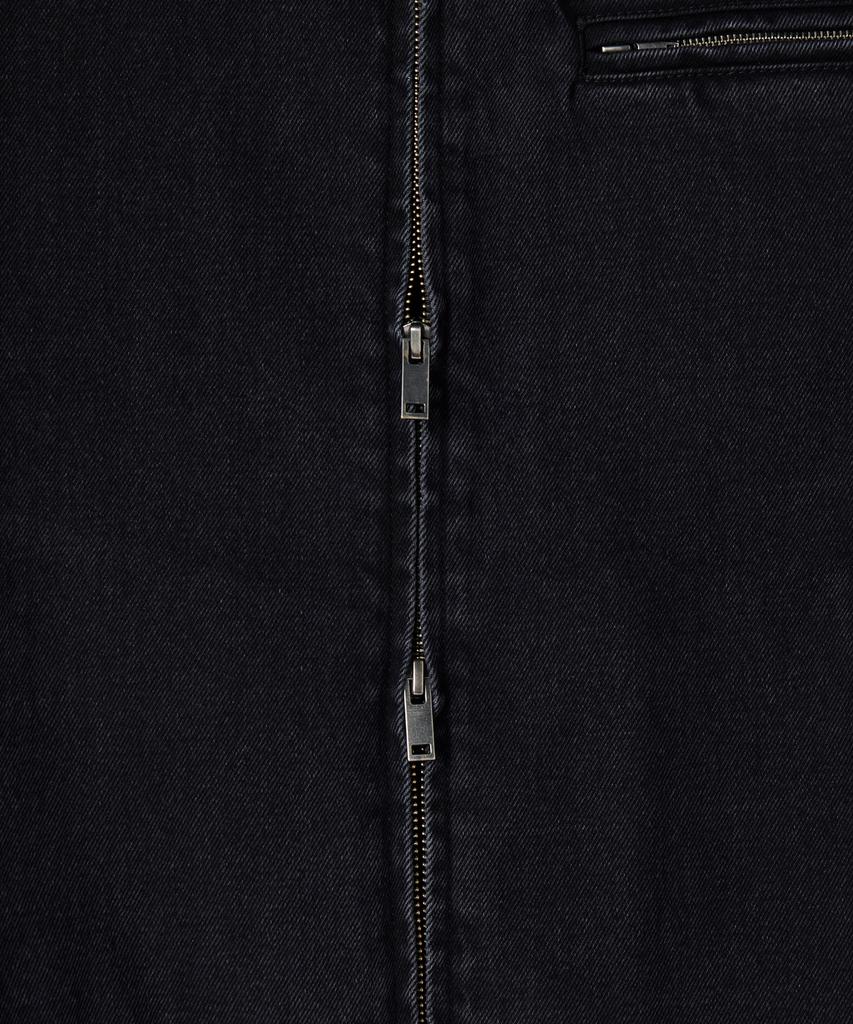 Musinsa Standard Denim Zip-Up Work Jacket [Washed Black]