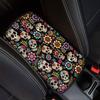 Dreaweet Stylish Spider Web Printed Black Car Center Console Armrest Cushion Cover Pad Soft Car Armrest Seat Box Cover Protector Auto Car Interior