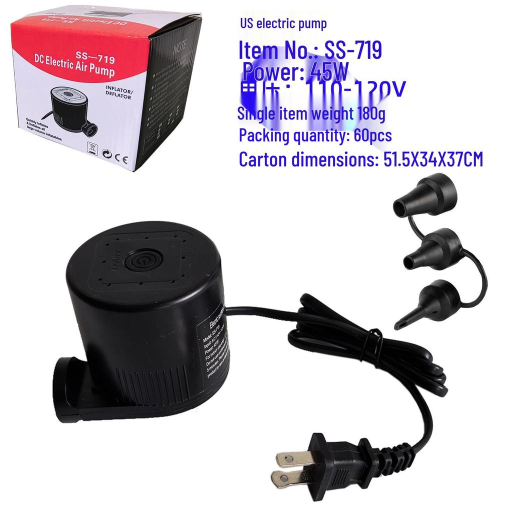 12" Dual-Action Manual Air Pump for Balloons, Pool Floats, Inflatable Boats, and More