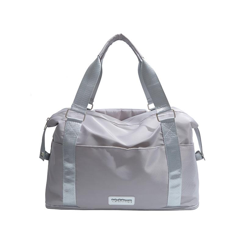 

Travel bag Women s handbag Large capacity sports training fitness bag Yoga bag Men s business trip messenger bag серый
