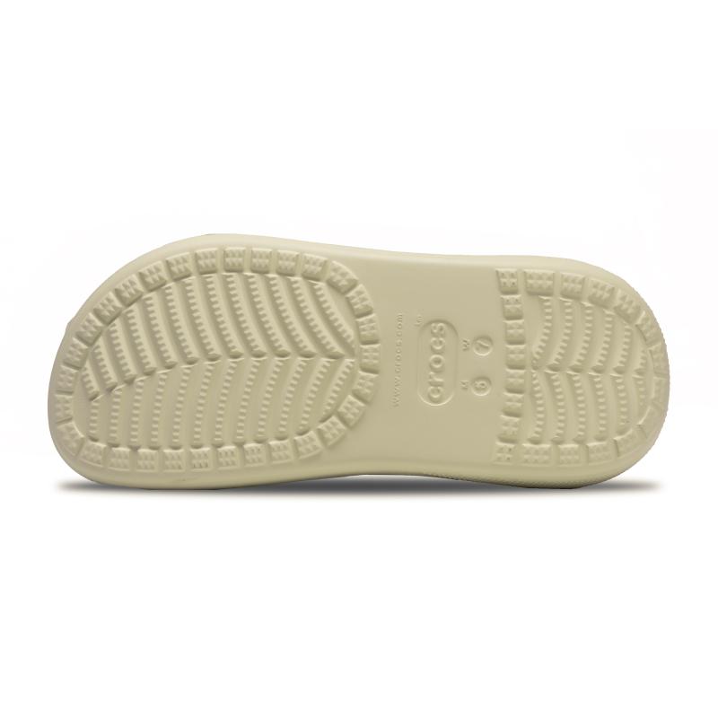 Crocs Crush Clog Puffs EVA Casual Versatile Trendy Hole Shoes Unisex Bone White