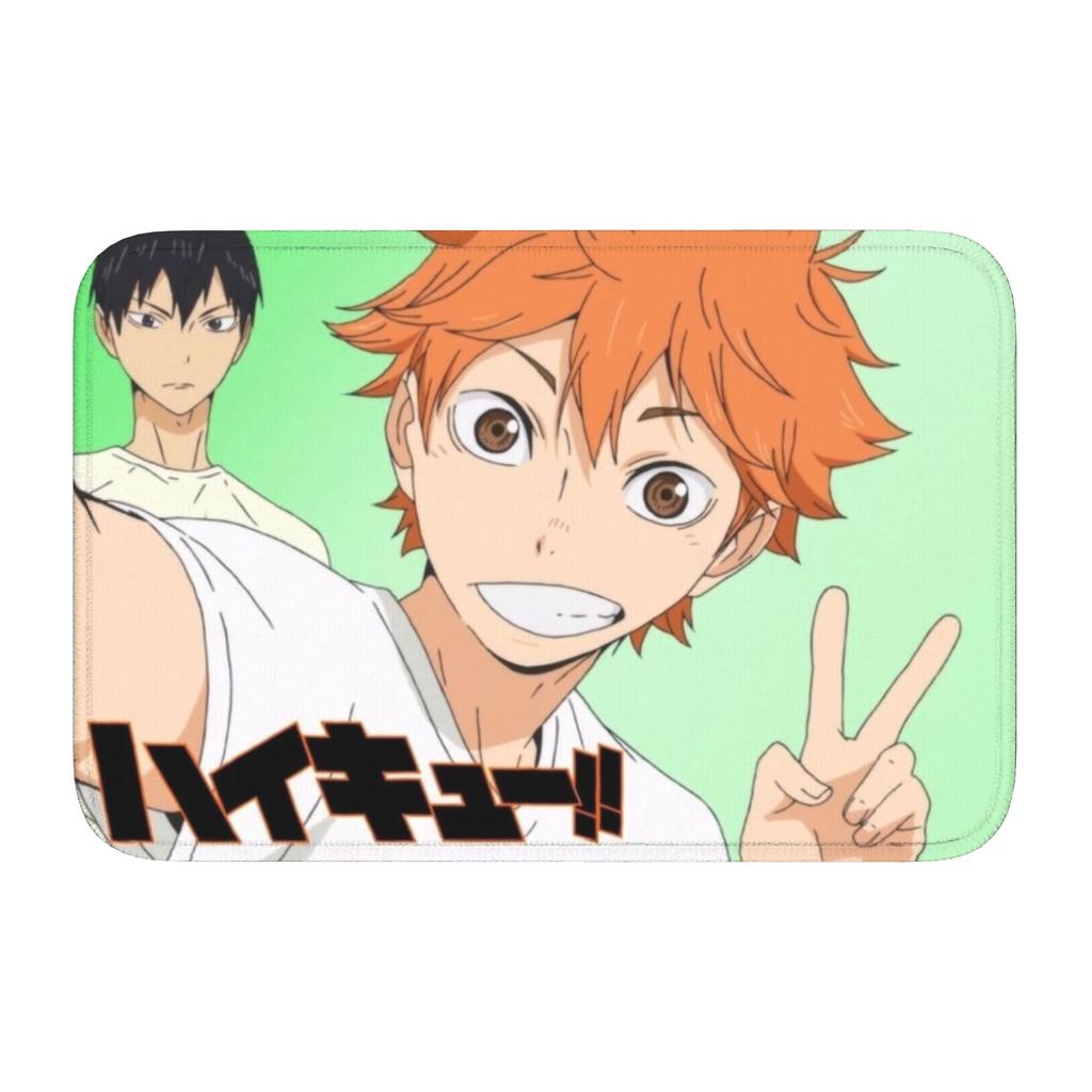 Haikyu Yu Nishinoya Doormat Anti-Slip Bath Kitchen Welcome Mat Toilet Door Floor Entrance Carpet Rug Footpad