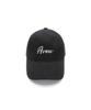 AVEN Cursive Embroidered Ball Cap Black