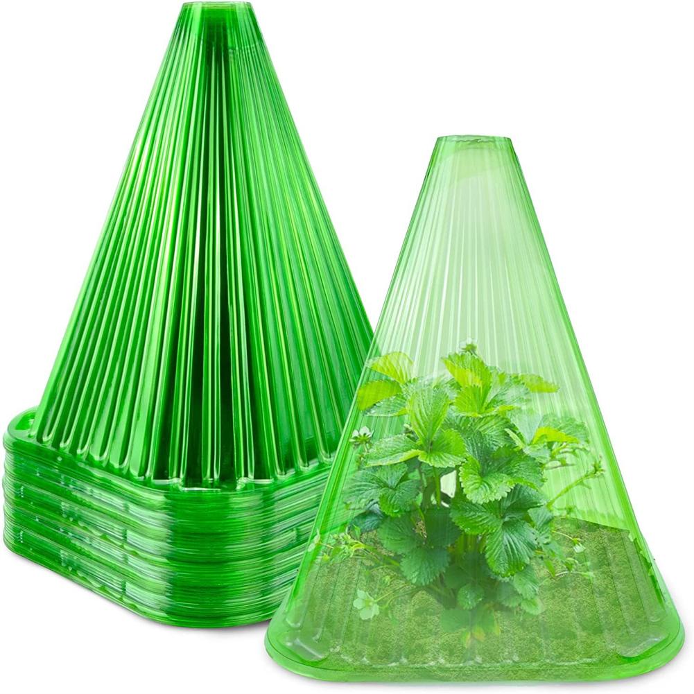 Plant Freeze Protection Cover Plant Covers With Ventilation Top 10 Pack Garden ClochesPlant Bell Cover For Seed Plants Flower