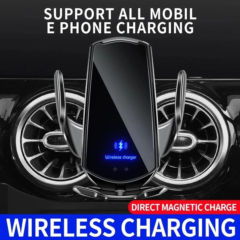 Car Phone Holder Wireless Charger for IPhone 12 13 14 Pro Max Samsung S22 S21 S10 Phone Car Charger 50W Wireless Fast Charging