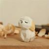 Hand Carved Cats/Dog/Sheep/Bunnies Figurines Table Decoration for Living Room,Bathroom Wooden Animal Statue Home Decors