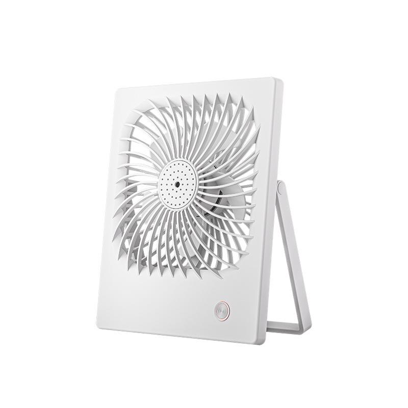 Ultra-Thin Wall-Mounted & Desktop Dual-Use Silent Rechargeable Fan - Strong Wind for Student, Office, Outdoor Use 148x180x32