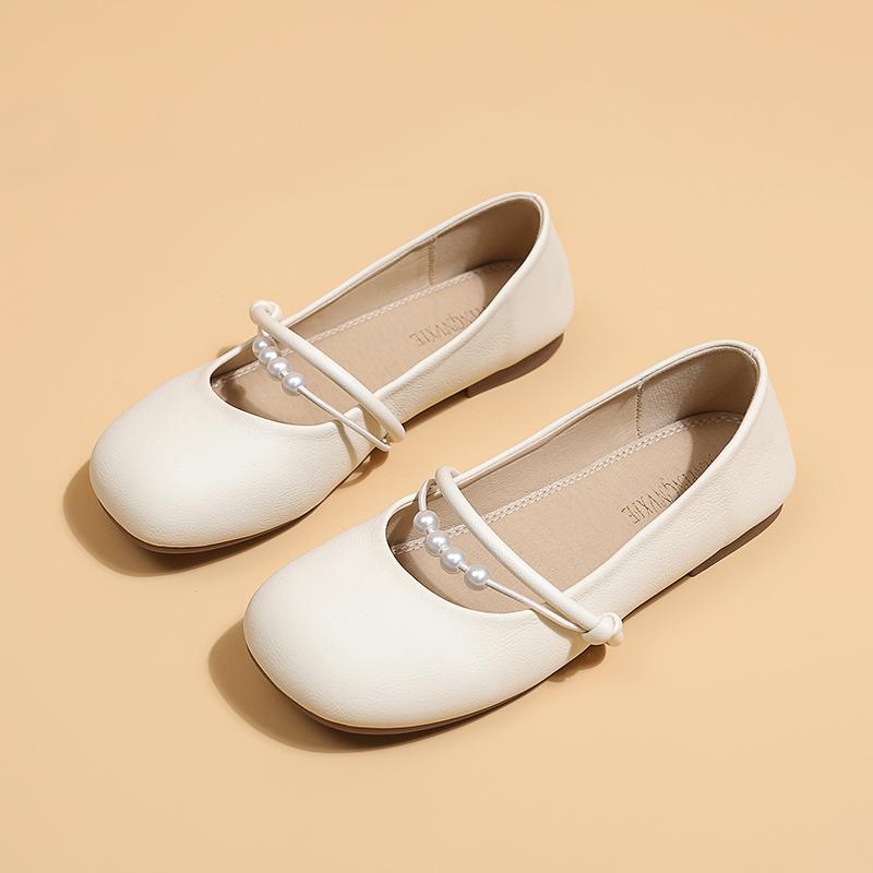 Mode Nouveaux Mocassins Mode Femmes Vintage Bout Rond Chaussures Mary Jane Élégantes Semelle Souple Ballerines Féminines Décontractées Confortables Chaussures Simples