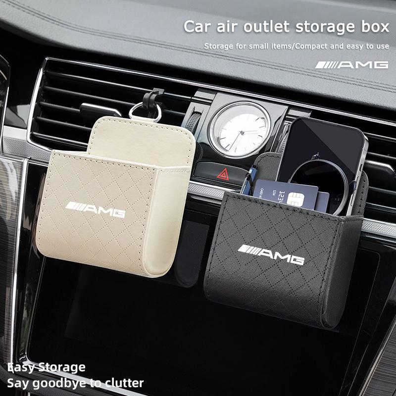 Car Air Outlet Storage Box Mobile Phone Key Organizer For Mercedes Benz AMG W204 W205 W203 W206 W211 W212 W213 W140 W210 W169