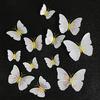 12Pcs Wall Decal Waterproof Realistic Removable Ambilight 3D Wall Sticker Butterfly Wall Stickers