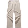 Anta Sports Lifestyle Series Solid Color Mid Waist Warm Loose Casual Pants Women bottoms Nude-Khaki 962447304-1