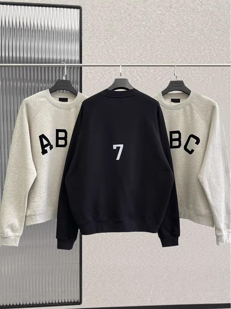 Men s Abstract Print Crew Neck Fleece Sweatshirt - Autumn/Winter Casual Loose Fit M