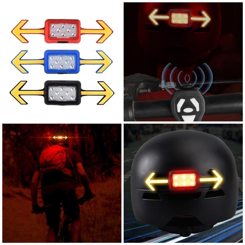 Cycling Helmets Taillight Helmets Turn Signal Light LED Safety Warning Light Cycling Safety Light Easy Installation